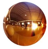 Полый шар из листовой меди (198299) поставка - сфера арт-объект ø 1000 мм. пустотелая  в Буе