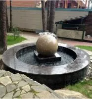 Сфера гранит фонтан 3D шар (518901) ∅ 750 мм. Буй 