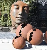 Кортен 3 шара — парк декор (518952) ∅ 950 750 450 мм. Буй 