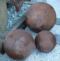 Шары кортен уличный декор (518951) ∅ 600 500 300  мм. Буй 
