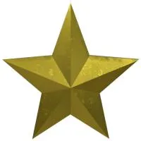 Звезда накладка на памятник литая латунь в Буе (518483)