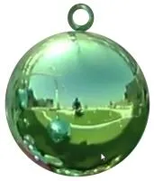 Шар ёлочный зелёный (518805) ∅ 450 мм. Буй