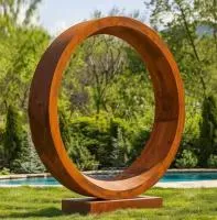 Кортеновская сталь скульптура кольцо (518267) монтаж арт-объект  в Буе