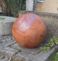 Сфера 3D парк КОРТЕН сталь (518912) ∅ 500 мм. Буй