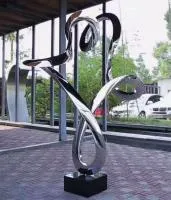 Скульптура кольцо нержавеющая сталь (518290) производство арт-объект  в Буе