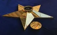 Звезда латунь ø 1100 мм. (514225) монтаж комплект горелка ГВД 379 10 89 00 ПС вечный огонь пустотелая  в Буе