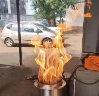 Горелка газовая ГВД 379 10 89 00 ПС (518307) монтаж вечный огонь ø 154 мм. ветроустойчивая  в Буе