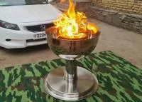 Чаша торжественного огня афины (51756458) производство для ø 360 мм. ветроустойчивая в Буе