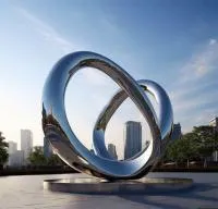 Кольца из нержавеющей стали скульптура (518263) поставка арт-объект  в Буе