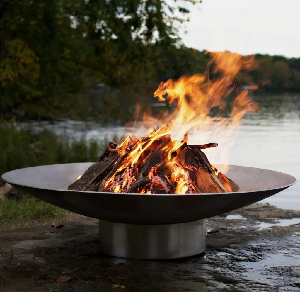 Кострище из нержавеющей стали купить в Буе - диаметр чаши для разведения костра больше 1 метра 